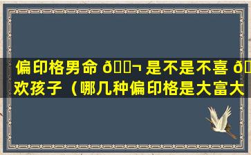 偏印格男命 🐬 是不是不喜 🐅 欢孩子（哪几种偏印格是大富大贵的命）